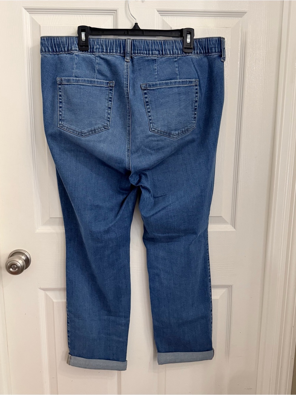 torrid Light Blue Cropped Denim Jogger Jeans - Picture 3 of 8